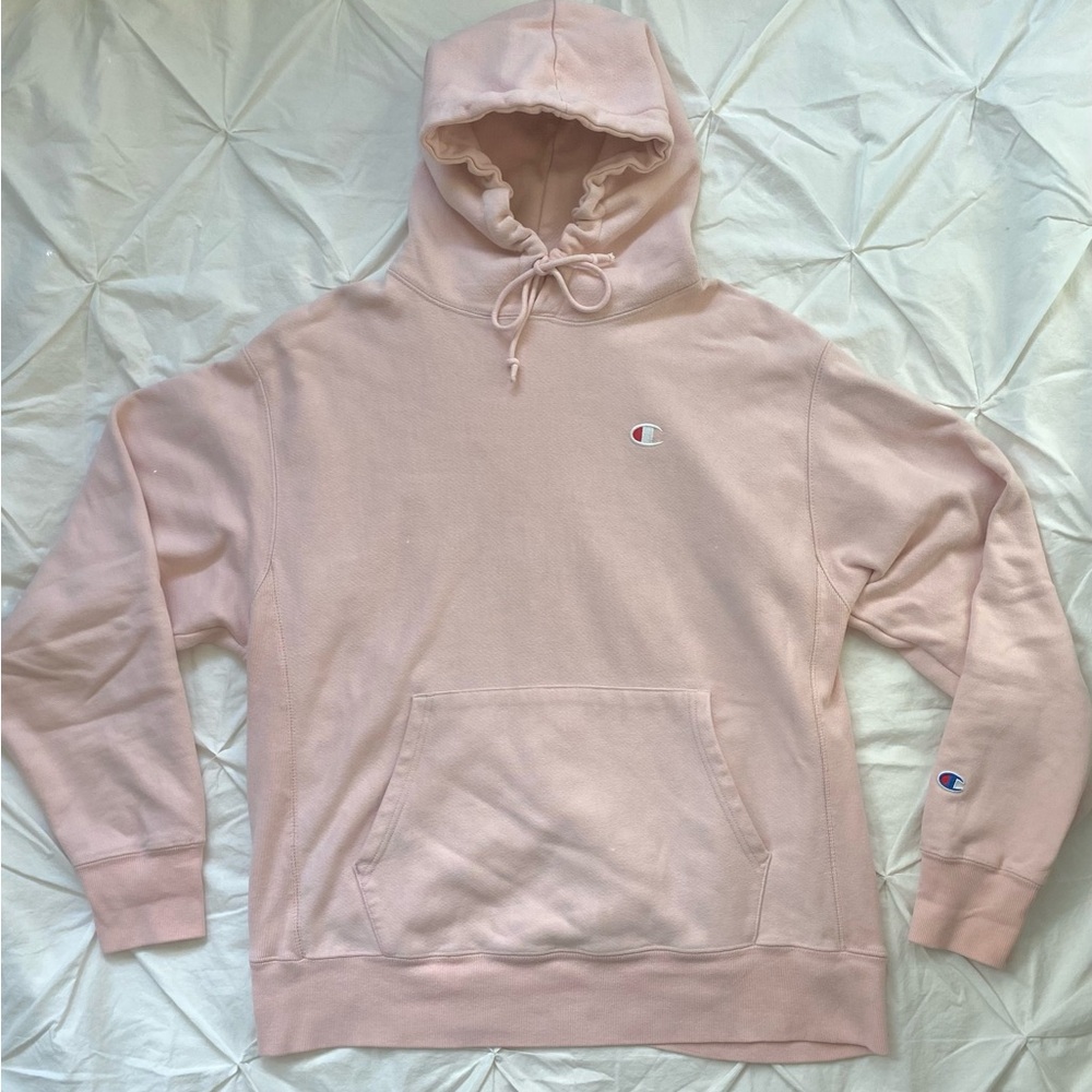 Champion Women's Baby Pink Hoodie